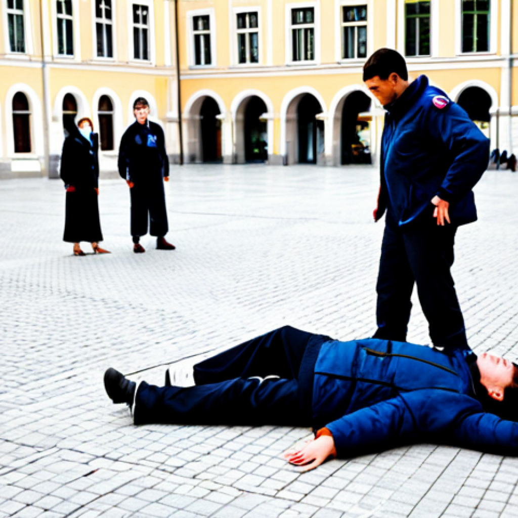 **

"A well-organized emergency response drill for a study abroad program, students and program leaders practicing evacuation procedures in a European city square, fully clothed, appropriate attire, safe for work, perfect anatomy, correct proportions, natural pose, professional photography, bright daylight, family-friendly, focus on preparedness and safety."

**